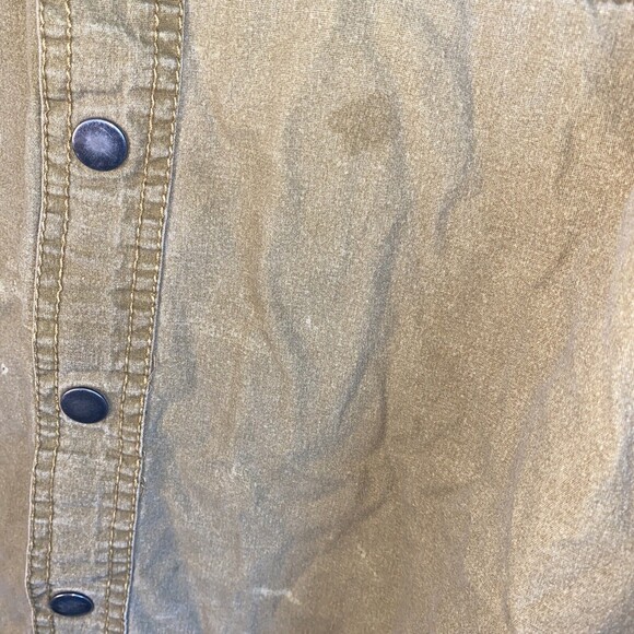 North River barn flannel chore shacket plaid Snap Up Outdoor M jacket - Picture 8 of 11